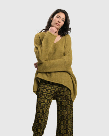 alembika-siesta-oversized-sweater-ochre-strickpullover image 7