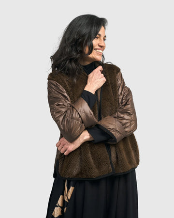 alembika-bonbon-jacke-chocolate-kunstfell-steppjacke-aj702c image 7