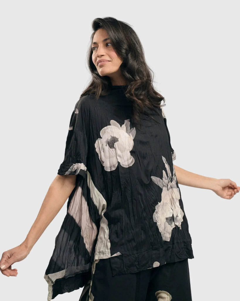 alembika-chase-crinkle-trapeze-top-rose-stripe-bluse image 1