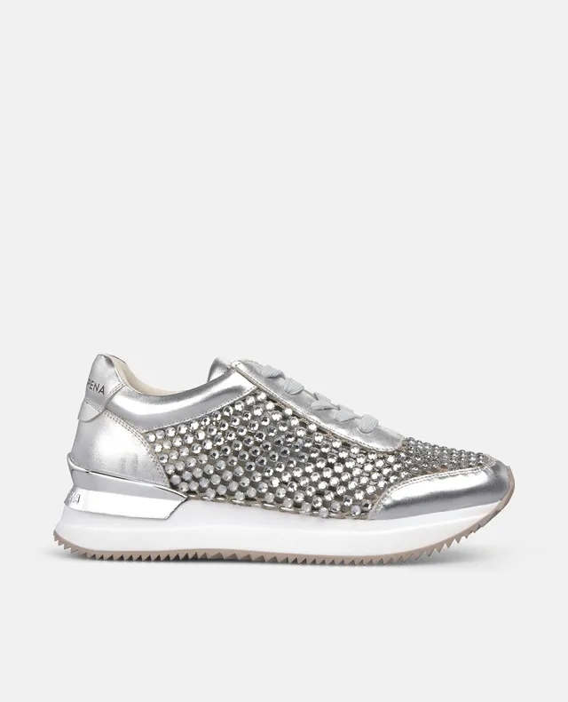 alma-en-pena-sports-platform-damen-sneaker-silber-metallic-mit-4-5-cm-plateau image 1