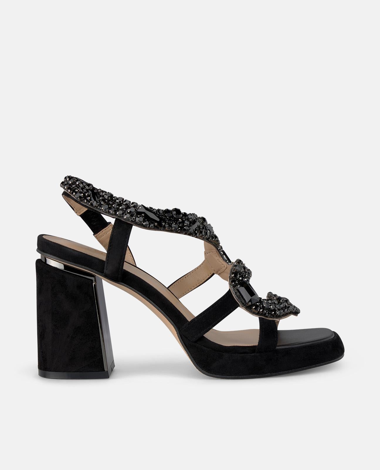alma-en-pena-snake-rhinestone-heel-sandal-sandalette-schwarz-8-5-cm image 1