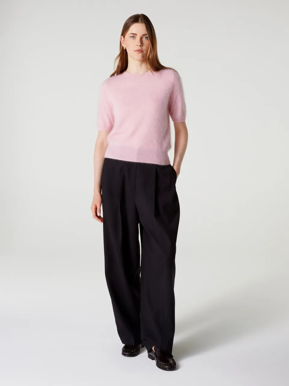 absolut-amaya-kurzarm-pullover-damen-aus-geb-rstetem-kaschmir-hellrosa image 1