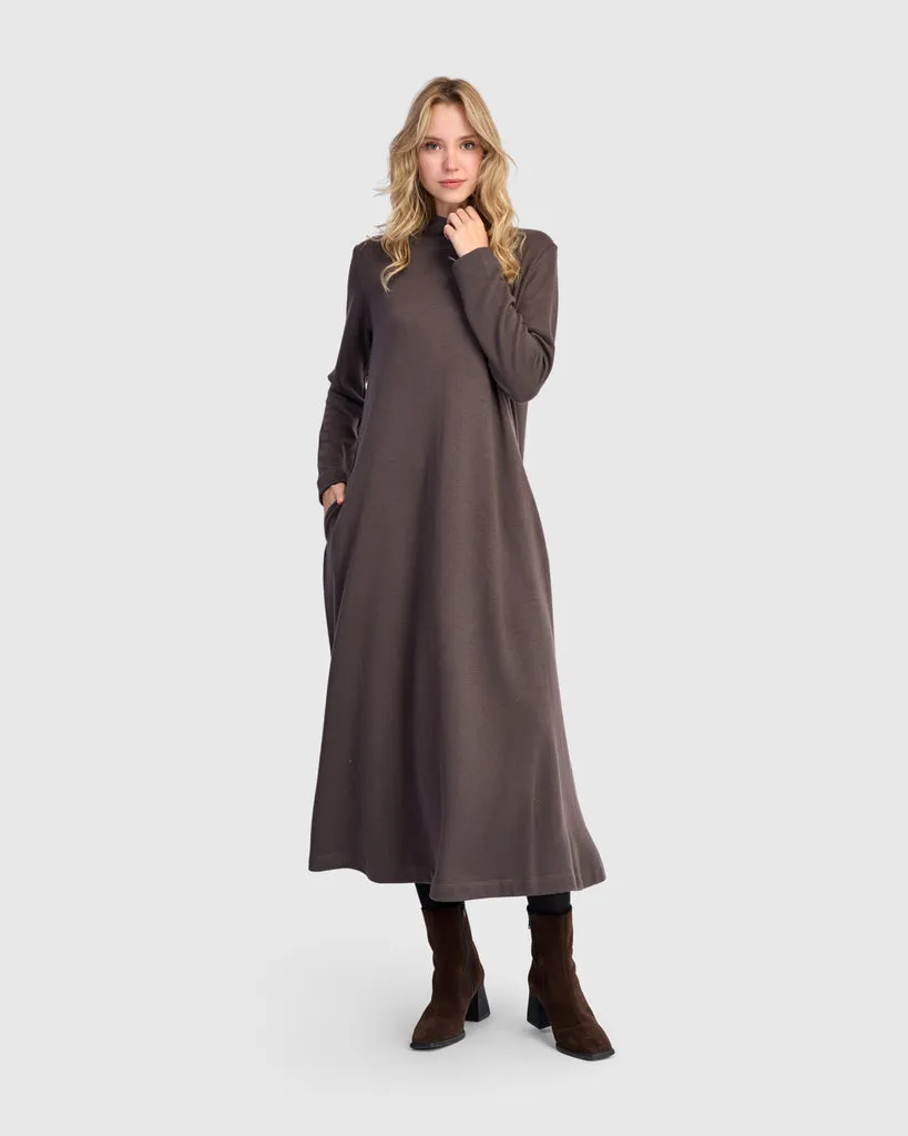 alembika-urban-cloud-a-linie-kleid-mocha-ud665m-maxi image 1