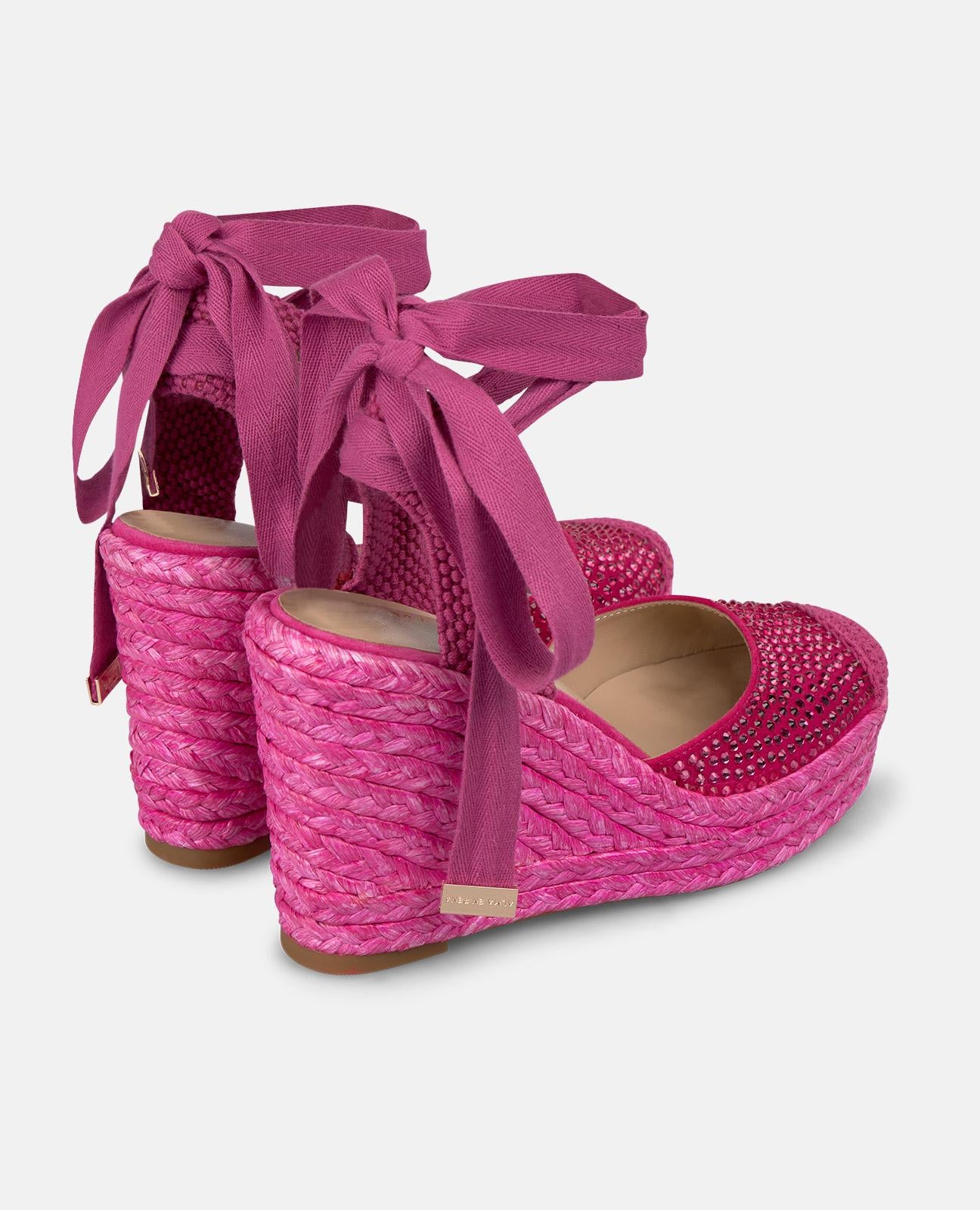alma-en-pena-toe-wedge-keilsandale-fuchsia-9-8-cm-mit-strass image 3