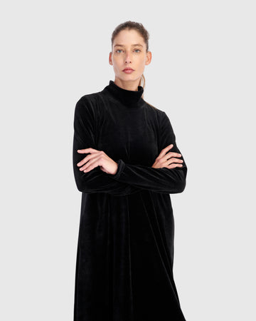 alembika-everyday-velvet-maxikleid-schwarz image 6