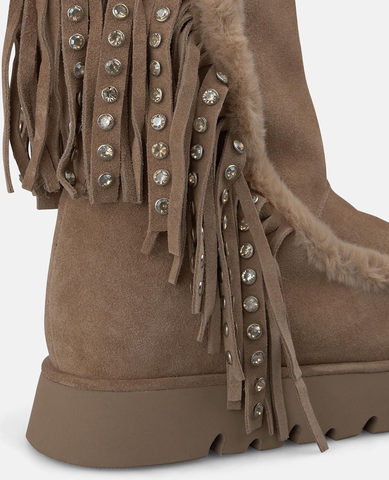 alma-en-pena-apr-s-ski-stiefeletten-aus-veloursleder-mink image 4