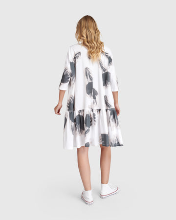 alembika-urban-feather-flounce-mini-kleid-cloud image 5