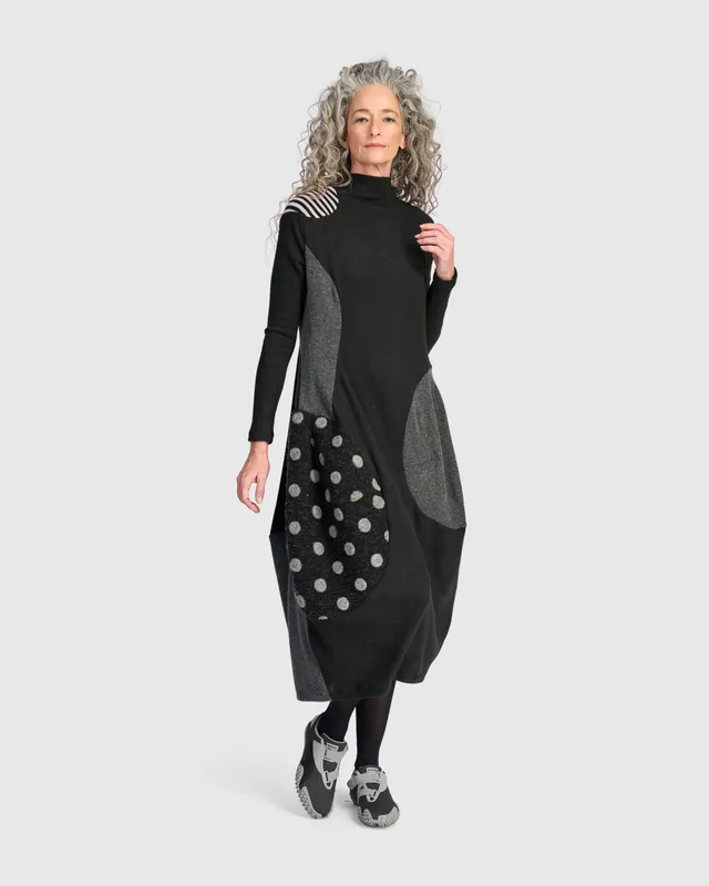alembika-urban-bonnie-cocoon-dress-storm-mix-damen-strickkleid image 1
