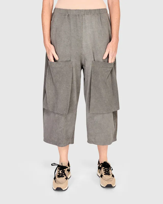 alembika-urban-cutlass-pocket-pants-grey-damen-hose-aus-baumwolle image 1