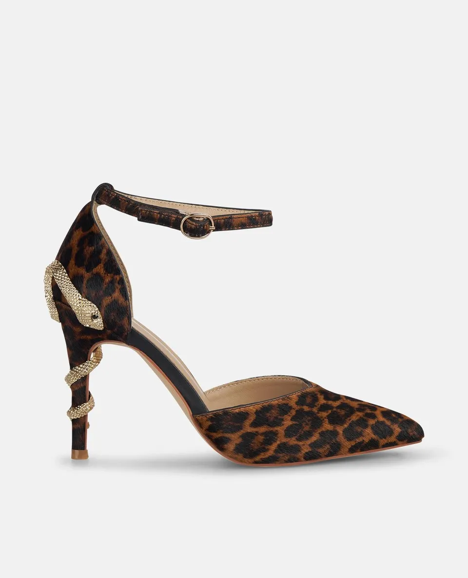 alma-en-pena-snake-heel-pumps-braun-9-cm image 1