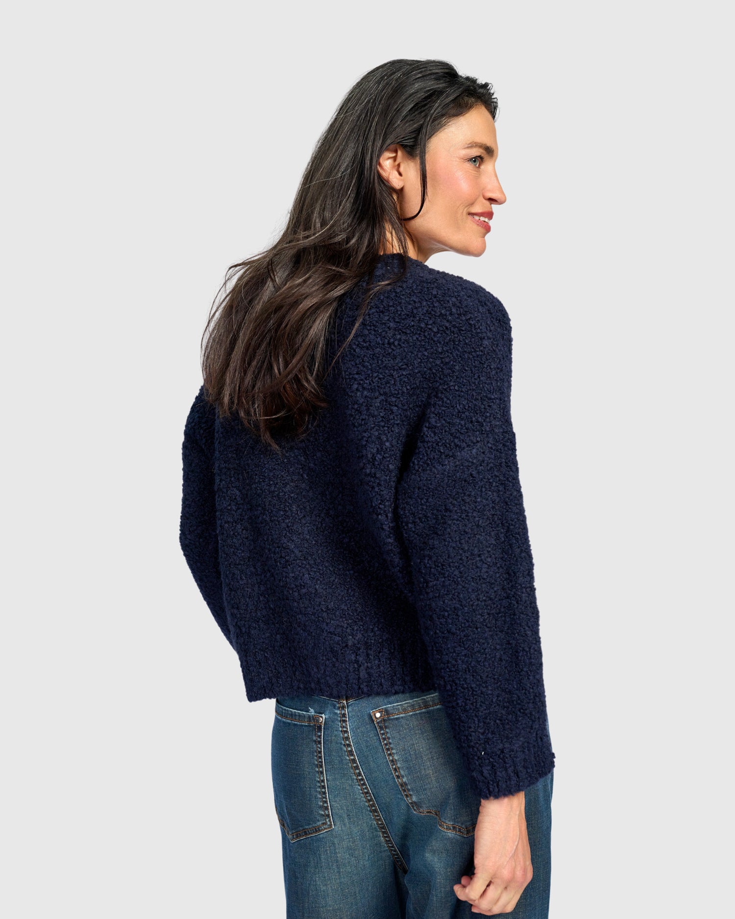 alembika-teddy-boucle-cardigan-midnight image 5