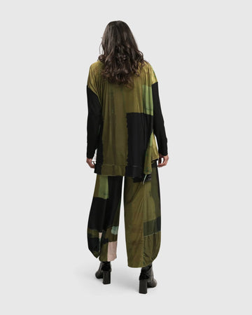 alembika-al-fresco-velvet-trapeze-top-olive image 3