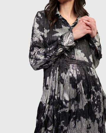 alembika-chroma-babydoll-shirtdress-silver image 2