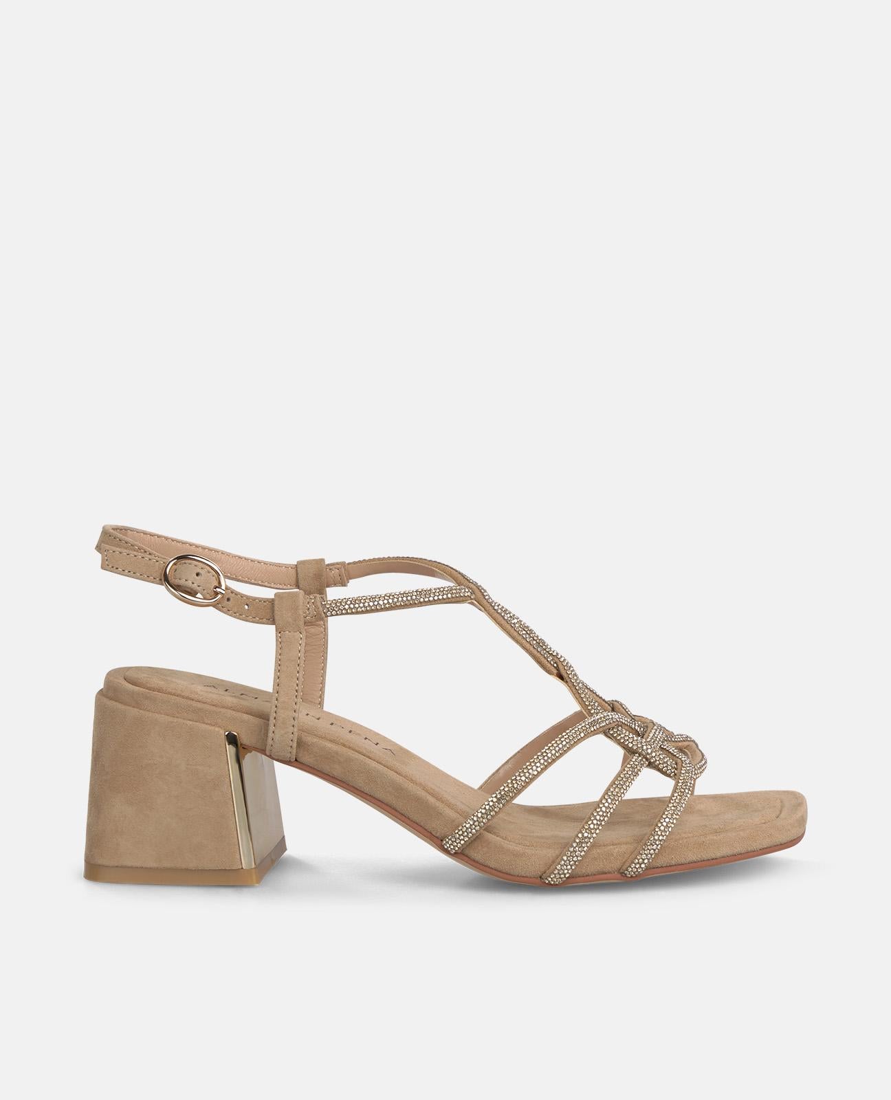 alma-en-pena-multi-strap-sandale-6-cm-mittelabsatz-sand image 1