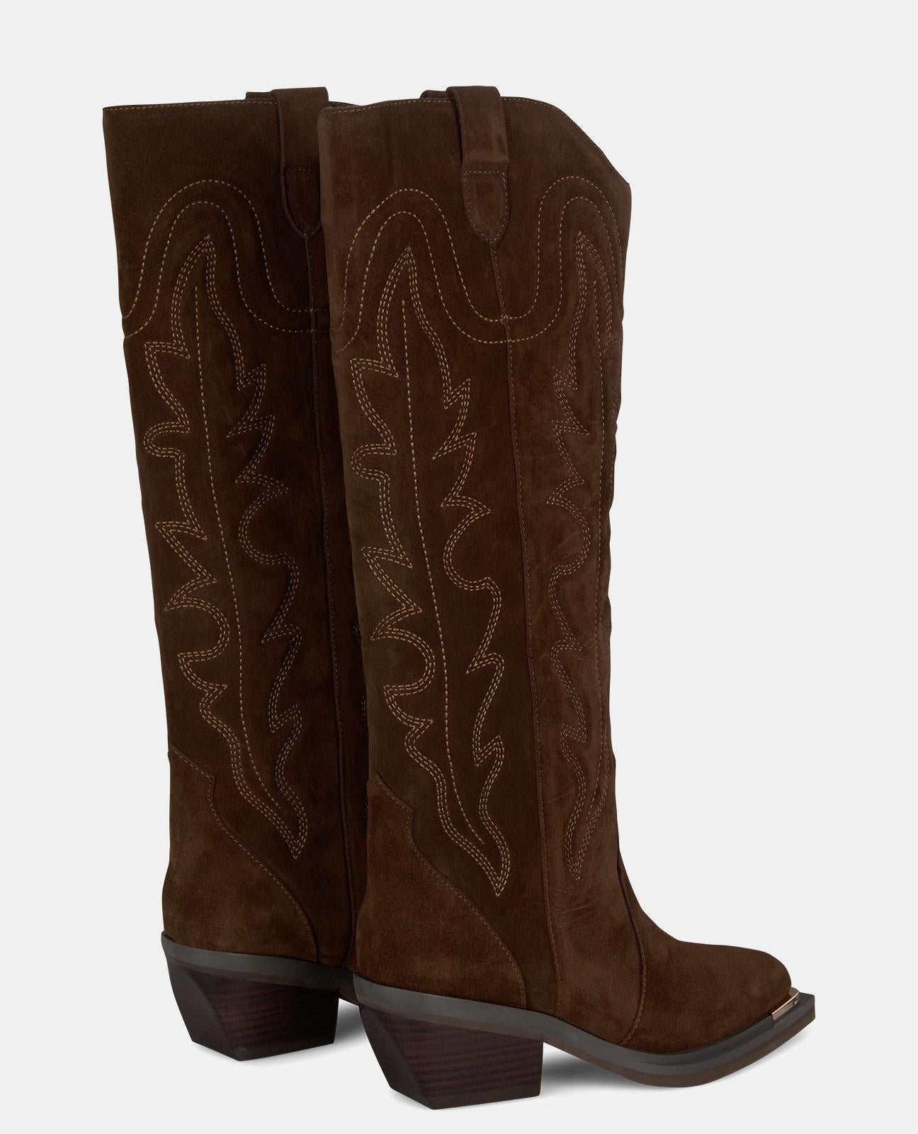 alma-en-pena-alfa-52536-cowboy-stiefel-mit-stickerei-camel-leder-6-cm-41-cm-scha image 3