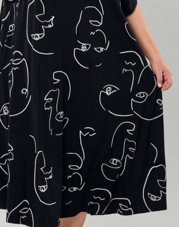 alembika-ayla-trapeze-midi-kleid-faces image 5
