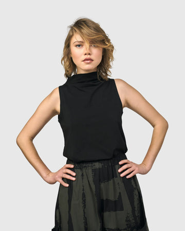 alembika-urban-sleeveless-mockneck-top-schwarz image 7