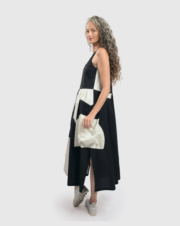 alembika-rmelloses-maxi-kleid-schwarz image 3