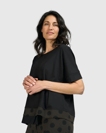 alembika-tekbika-dots-boxy-top-khaki-damen-top image 3