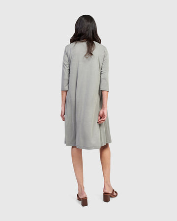 alembika-essential-relaxed-dress-saladine-knielanges-a-linien-kleid image 6