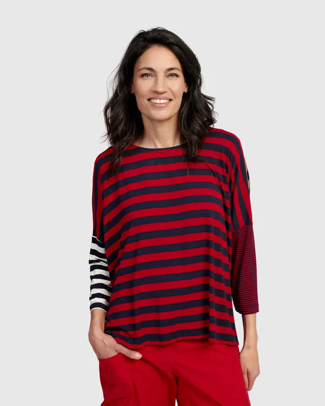 alembika-juliana-pullover-top-stripes-oversize-streifen-shirt image 1