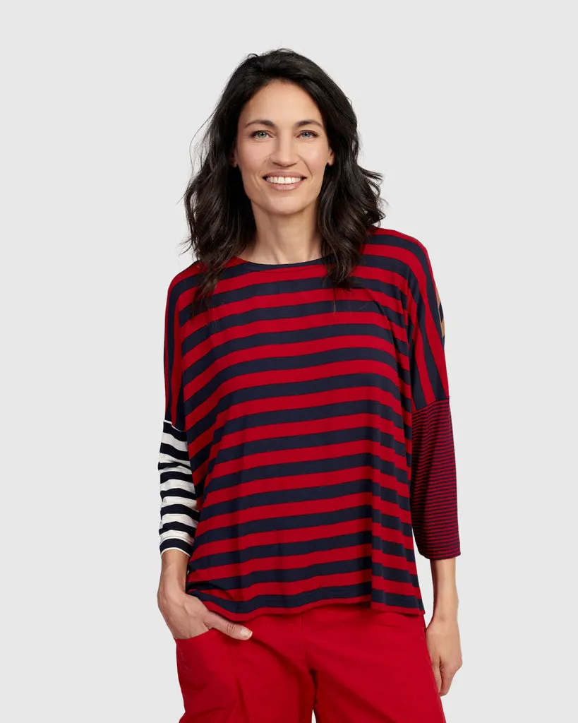 alembika-juliana-pullover-top-stripes-oversize-streifen-shirt image 1