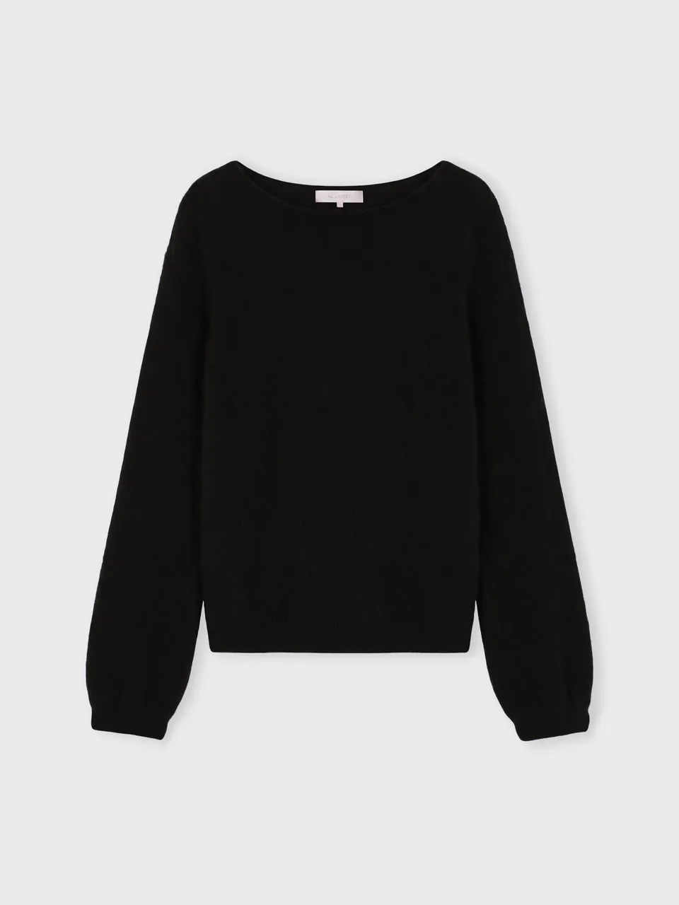 absolut-garance-pullover-rundhals-100-kaschmir-puff-rmel-schwarz image 1