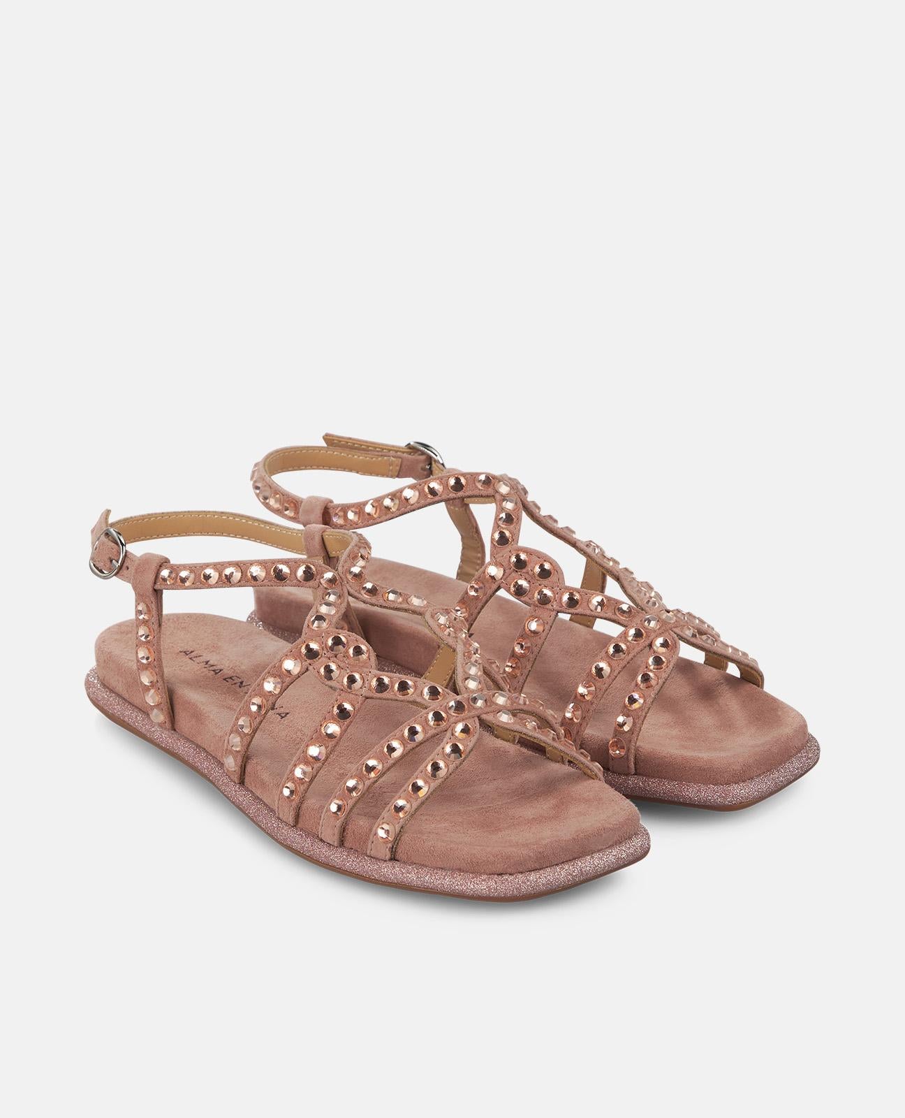 alma-en-pena-flache-sandale-mit-glitzerriemen-rosa-emp-visionario image 2