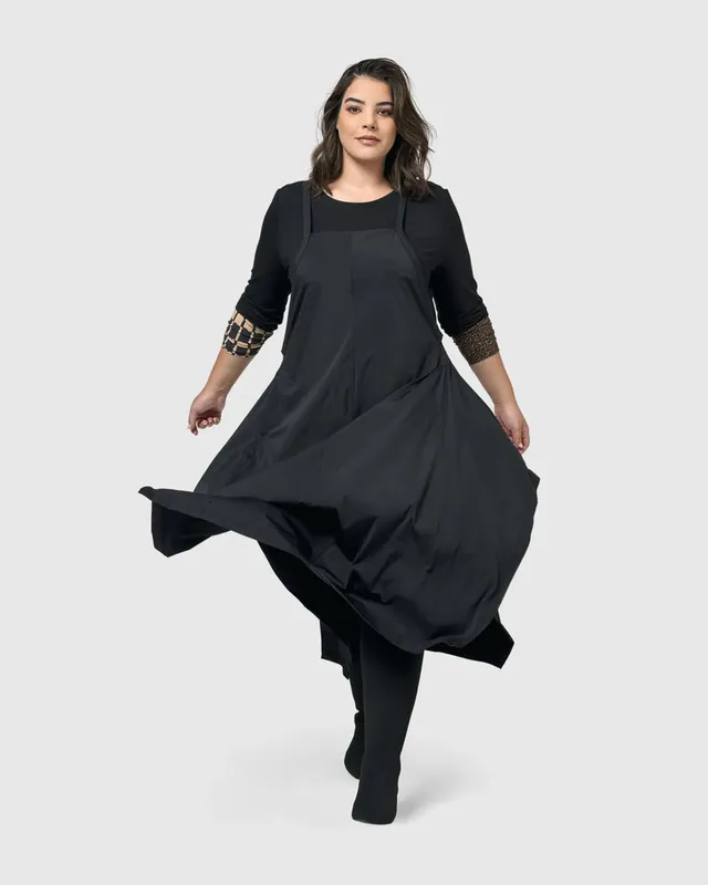 alembika-shelley-latzkleid-kleid-schwarz image 1