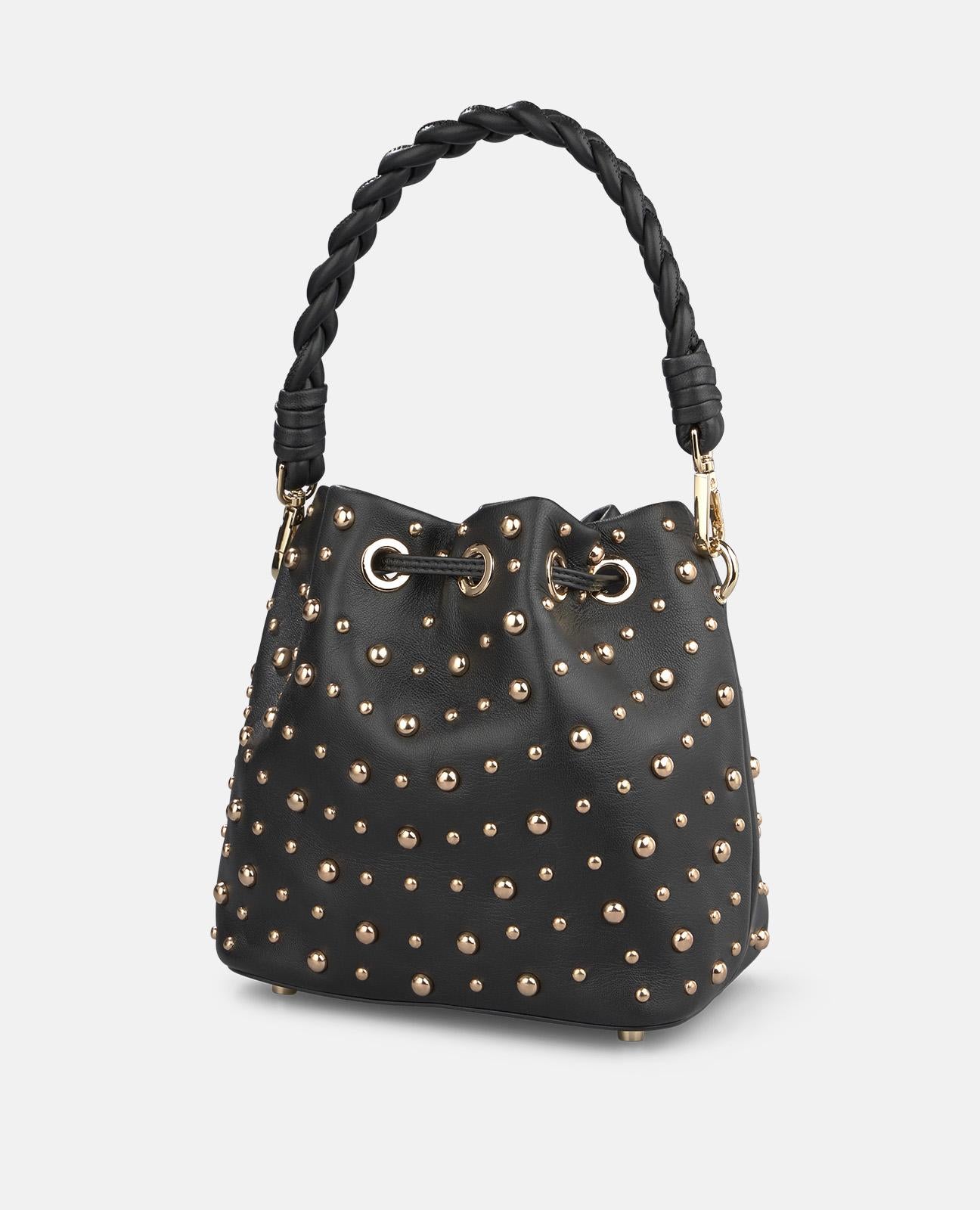 alma-en-pena-napa-leather-candy-bag-damen-beuteltasche-schwarz image 5
