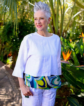 alembika-lagoon-dot-linen-top-white-leinentop-mit-printsaum image 8
