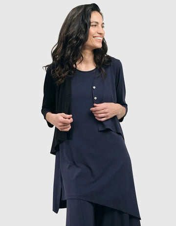 alembika-essential-2-tone-crop-cardigan-navy image 3