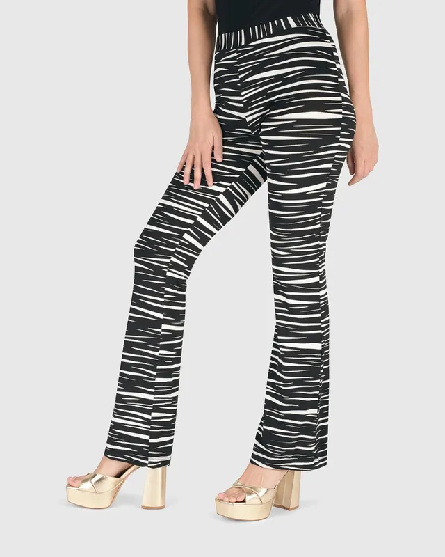 alembika-poe-bootleg-flare-leggings-zebra image 1