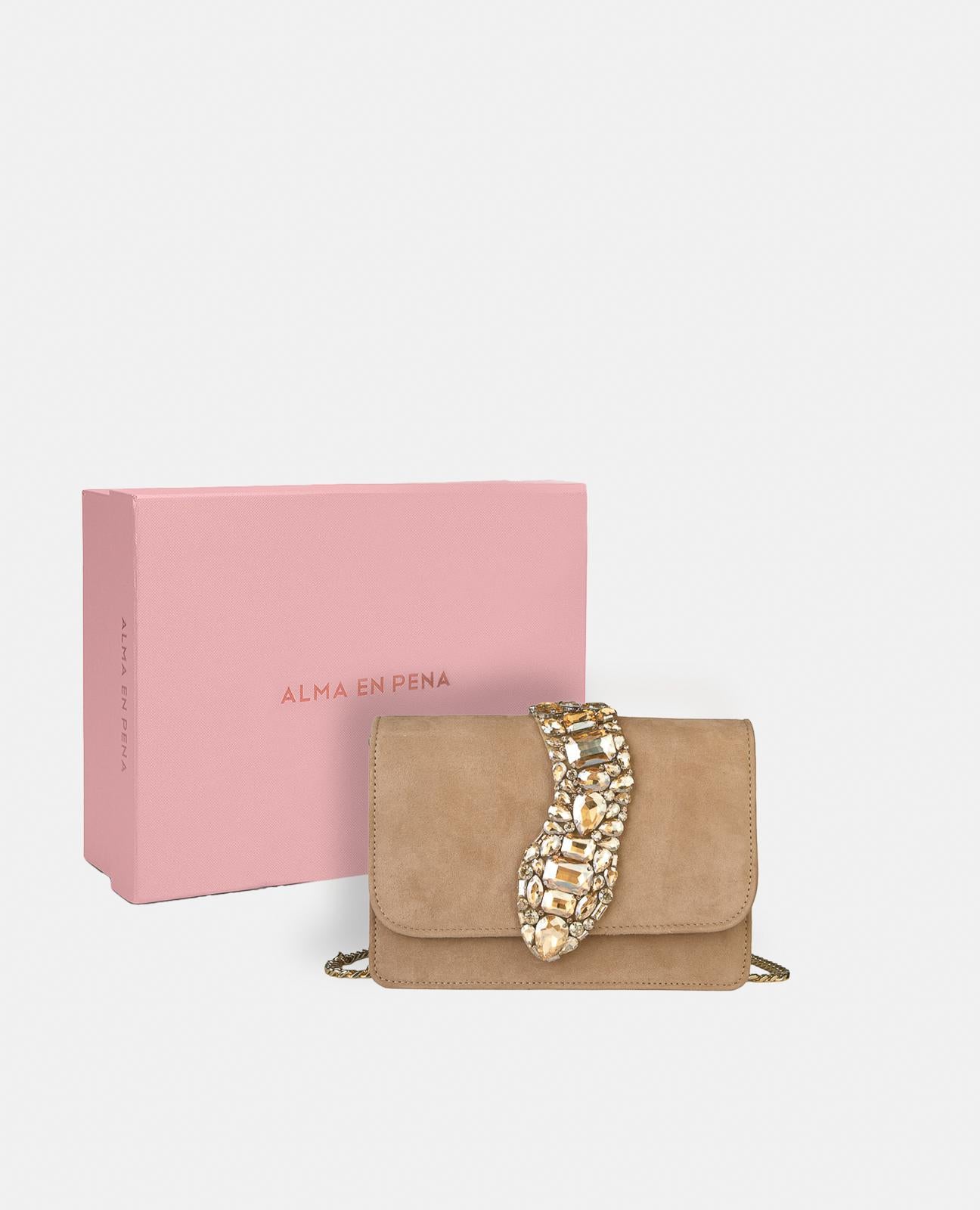 alma-en-pena-snake-flap-shoulder-bag-leder-umh-ngetasche-camel image 5