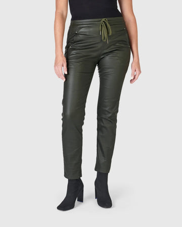 alembika-iconic-stretch-jeans-coated-forest image 2