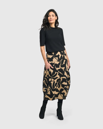 alembika-pippa-cocoon-skirt-blackout-midi-rock image 2