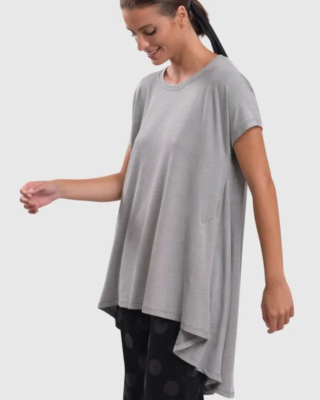 alembika-urban-hi-lo-top-pinstripe-baumwoll-top image 1