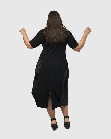 alembika-hera-t-shirt-cocoon-dress-mix-kurzarm-jerseykleid image 8