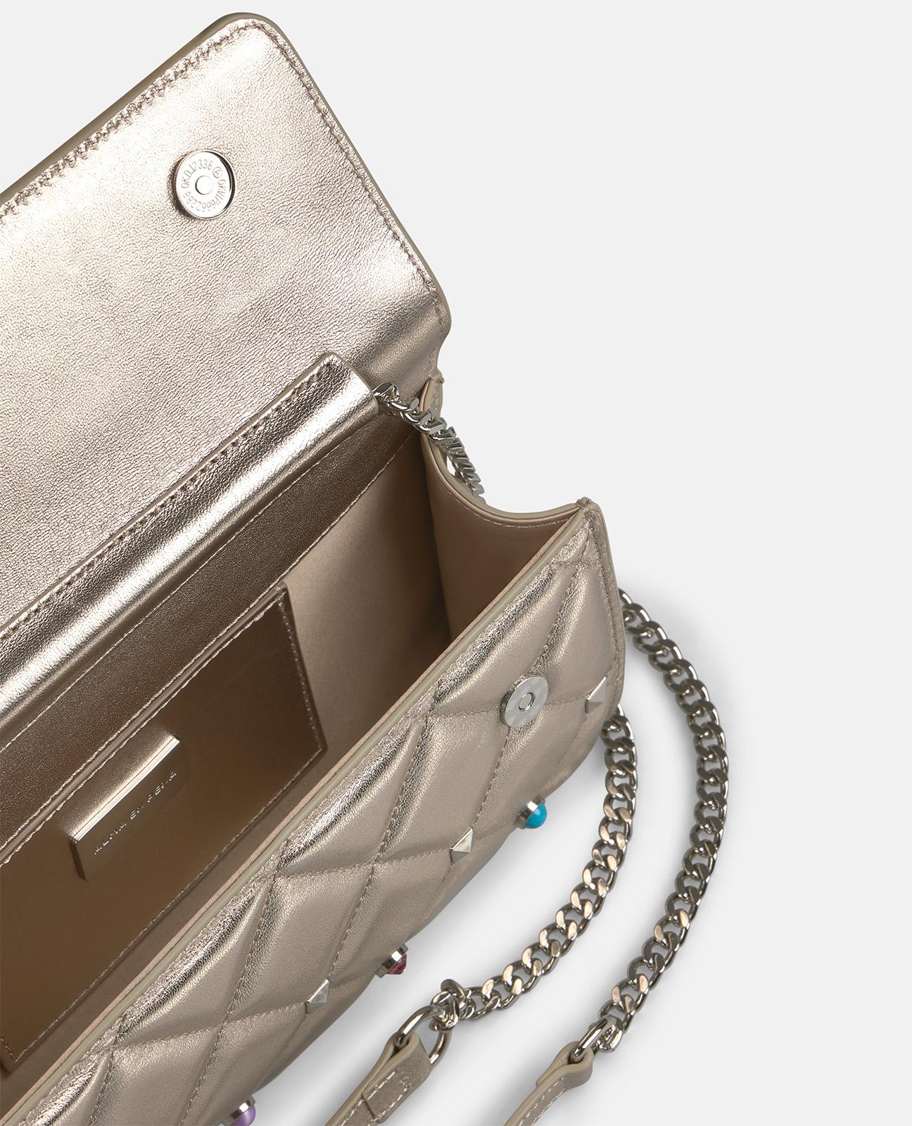 alma-en-pena-multicolor-piece-bag-clutch-bronze-metallic-mit-nieten image 5