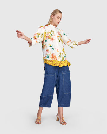 alembika-oleander-kragenloses-shirt-garden image 2