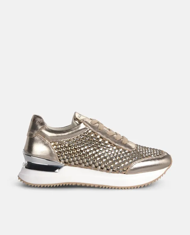 alma-en-pena-sports-platform-sneaker-plateau-bronze-metallic-mit-strass image 1