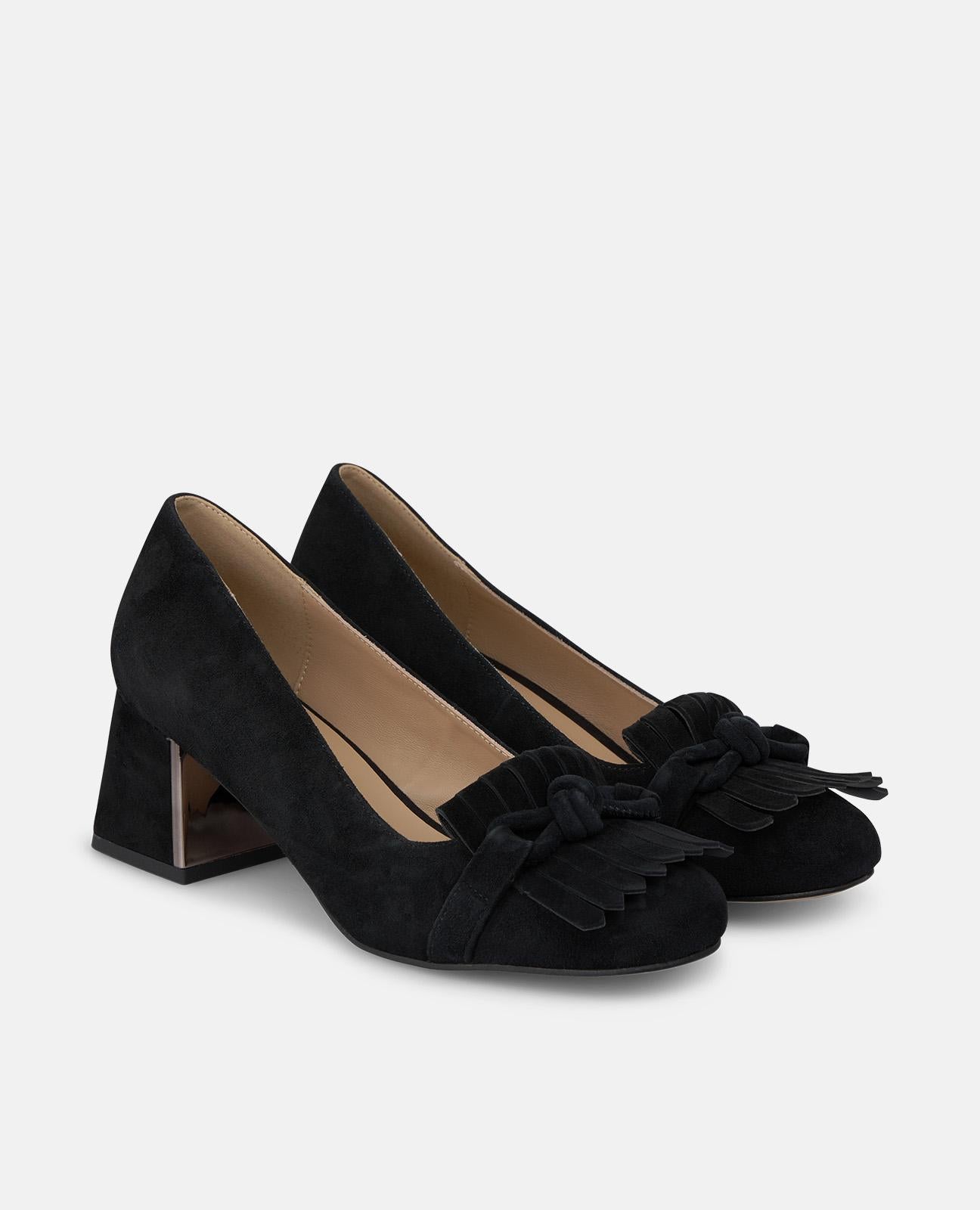 alma-en-pena-alfa-64124-wildleder-pumps-mit-fransen-schwarz image 2