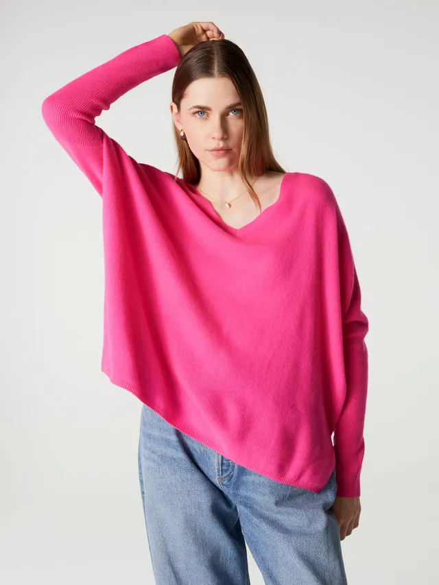 absolut-pull-poncho-camille-damen-kaschmir-v-ausschnitt image 1