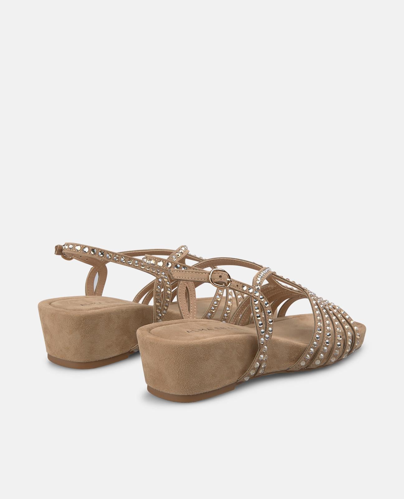 alma-en-pena-multi-strap-wedge-sandals-keilsandale-print-arena-4-5-cm image 3
