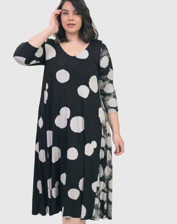 alembika-spot-swing-dress-damen-kleid-schwarz image 5