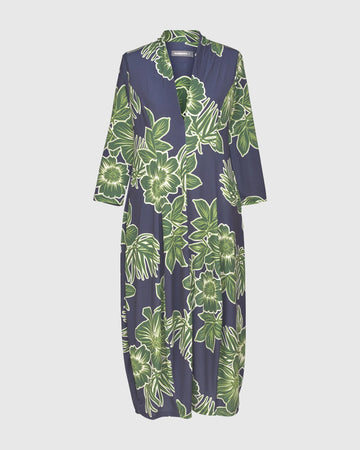alembika-island-cocoon-dress-royal-green-damen-jersey-kleid image 7