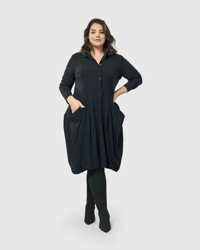 alembika-essential-tekbika-signature-pocket-kleid-black image 1