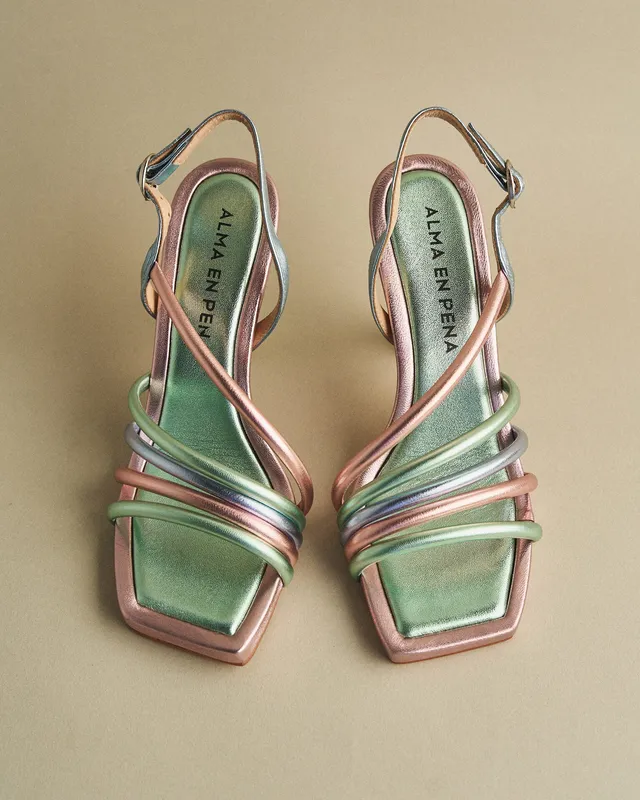 alma-en-pena-multicolor-damen-riemchen-sandalen-5-5-cm-blockabsatz image 1