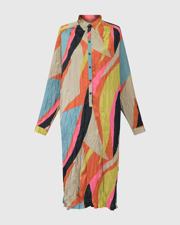 alembika-abstract-crinkle-shirtdress-multi image 8