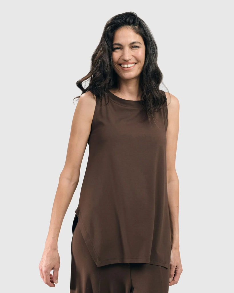 alembika-essential-cutaway-tank-top-coffee image 1